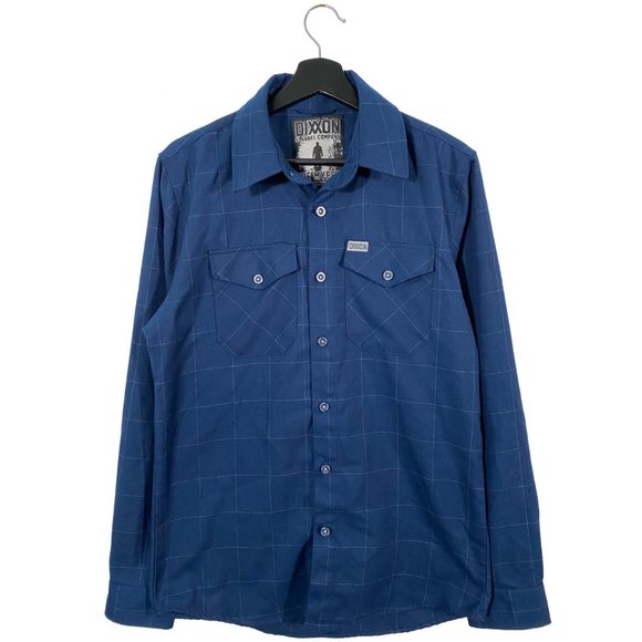 Dixxon Flannel Co. The Myers check flannel blue mens size small - Picture 1 of 6